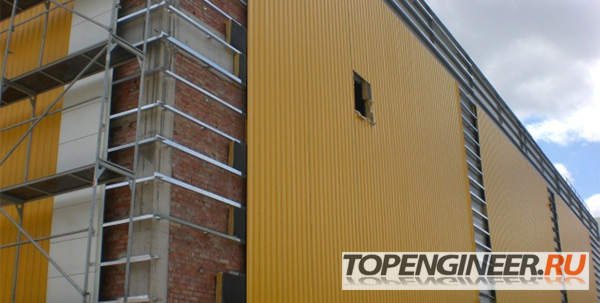 Монтаж фасадов зданий -